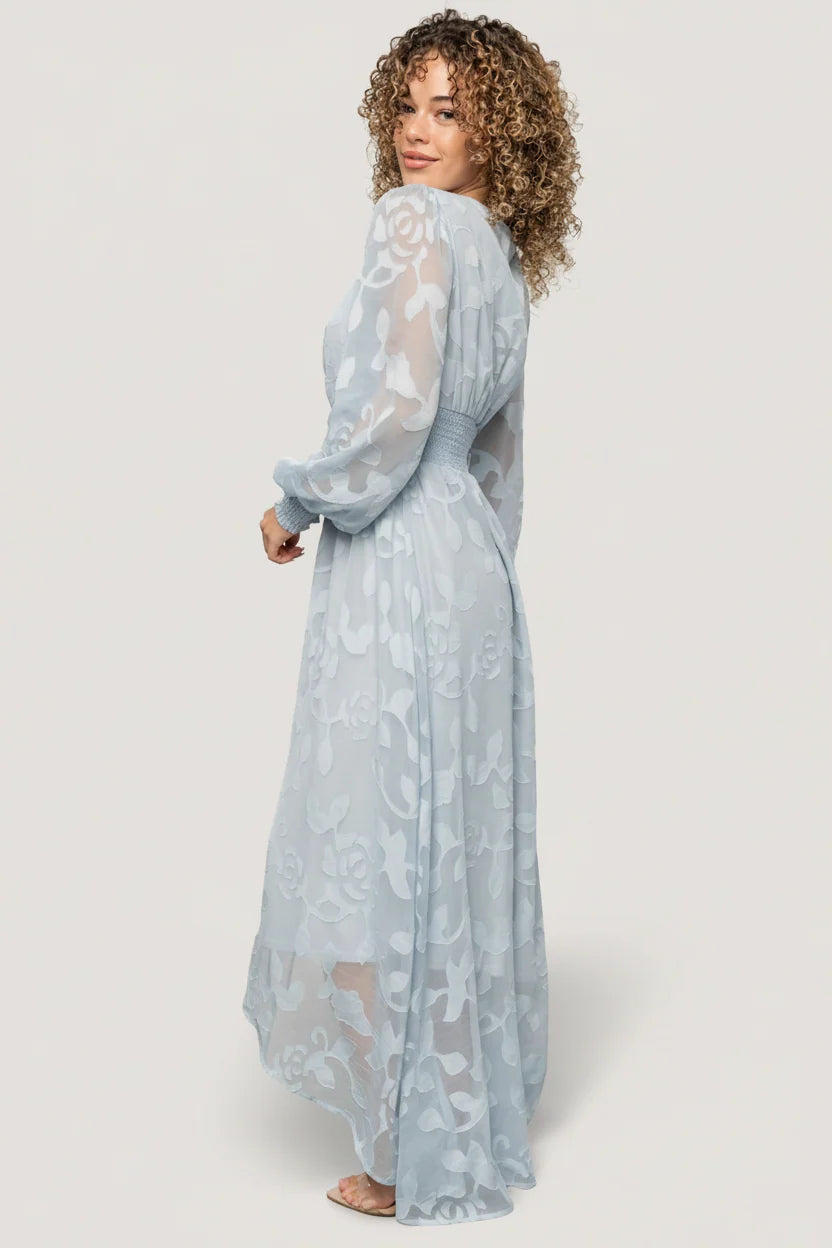Daniella High Low Maxi Dress | Light Blue