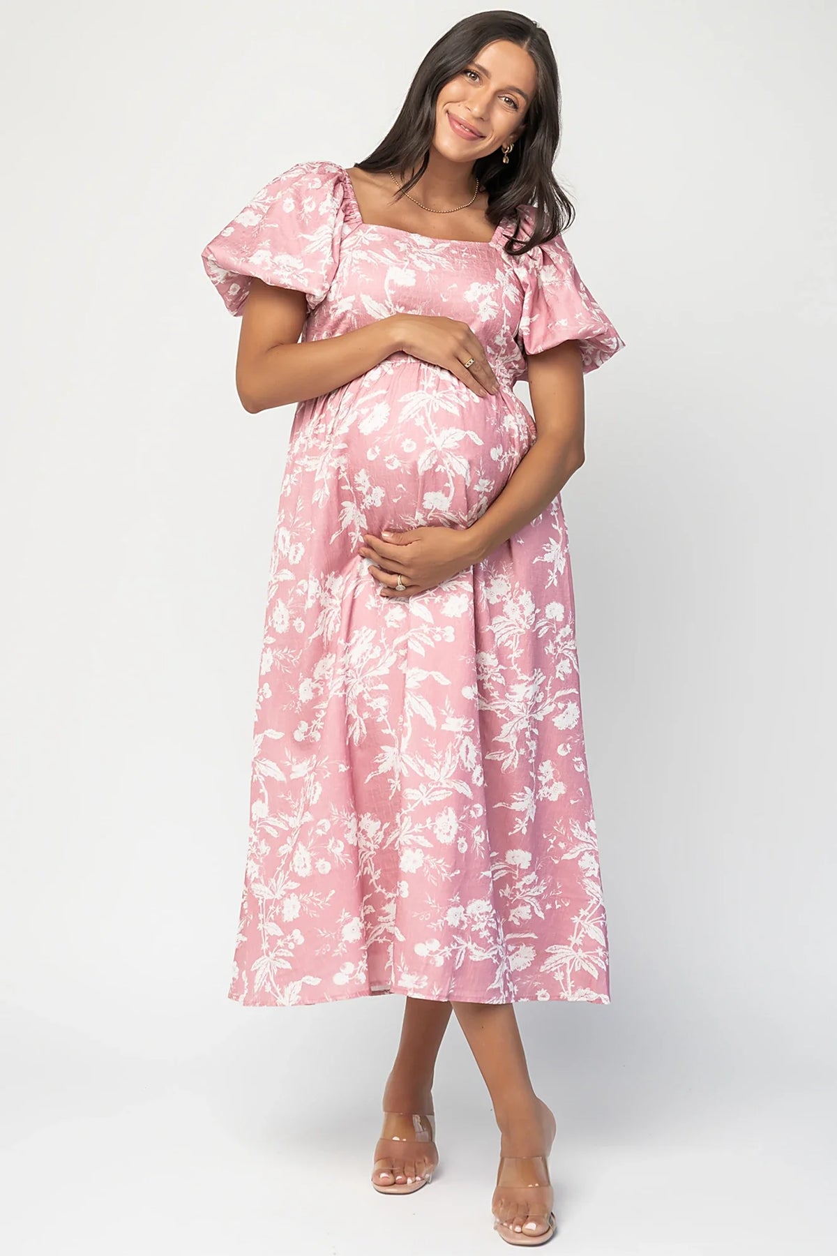 Graceland Maxi Dress | Pink + White Floral