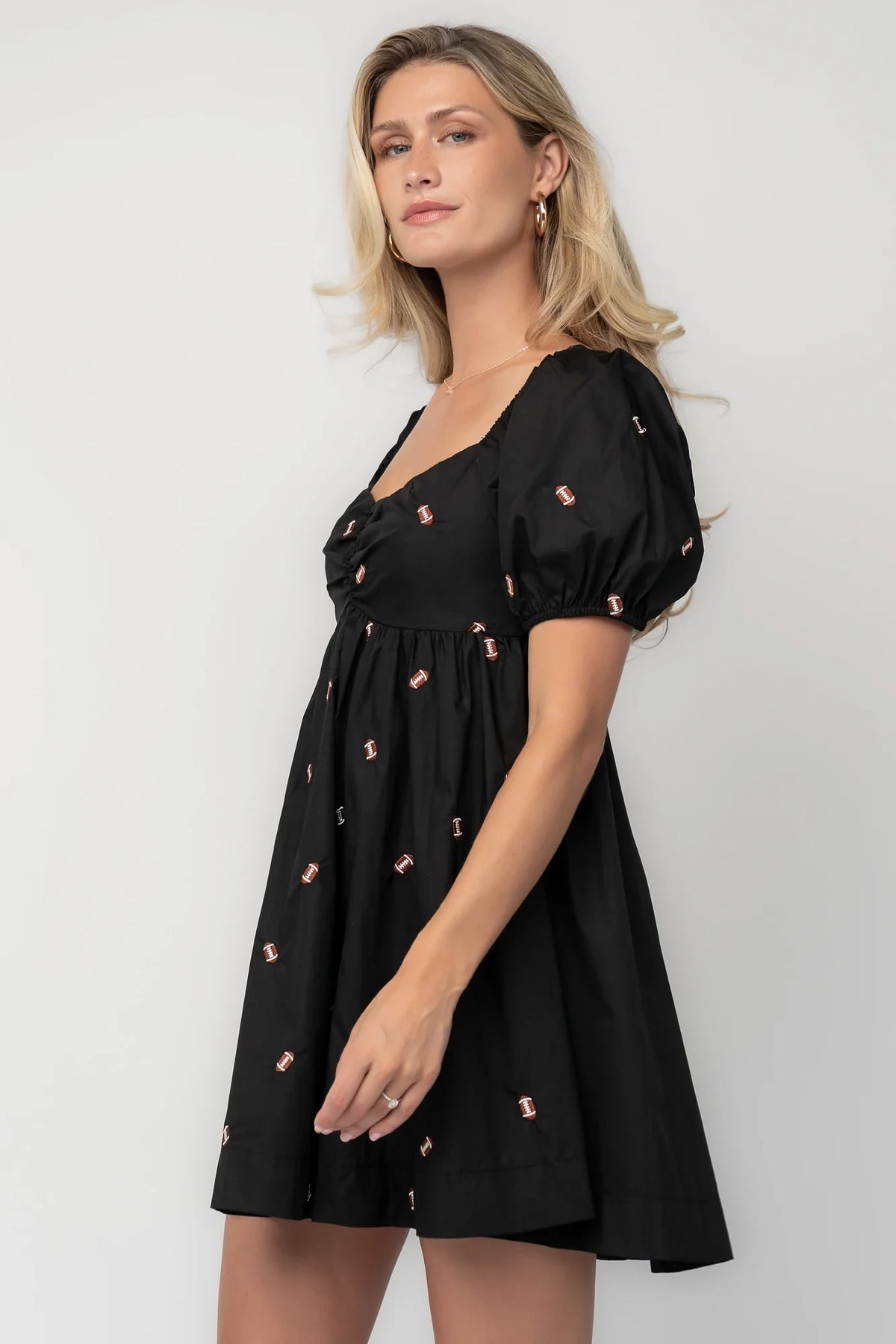 Home Team Short Dress | Black