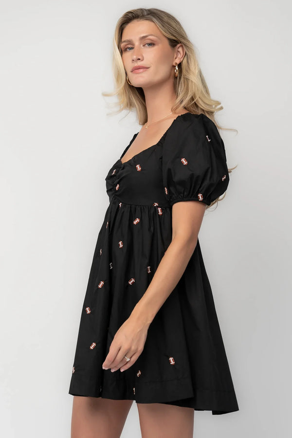 Home Team Short Dress | Black