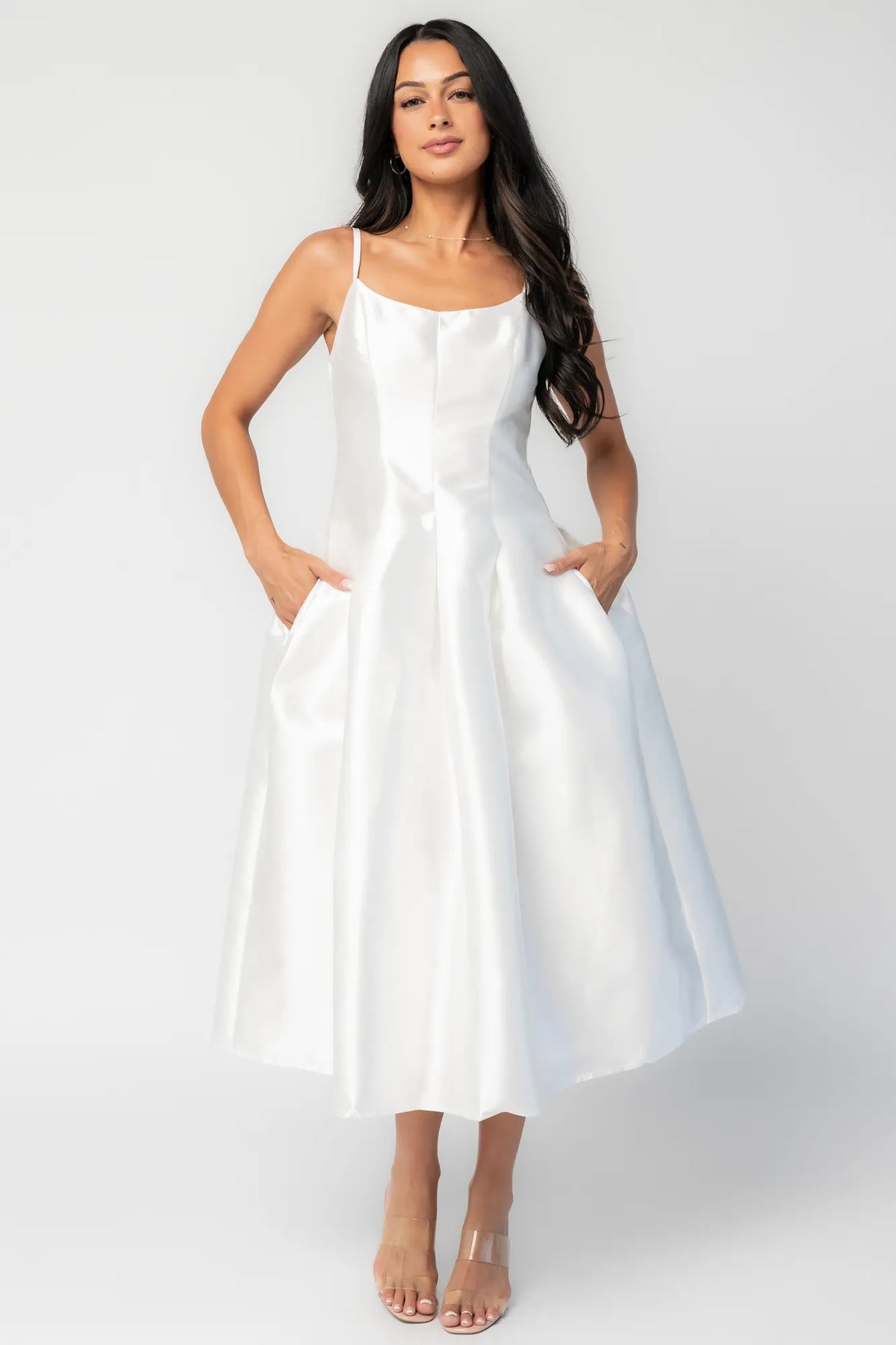 Jacqueline Midi Dress | Off White Main image