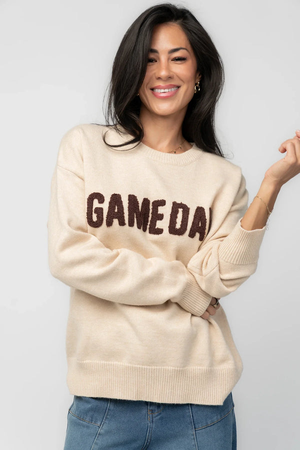 Varsity Sweater | Natural