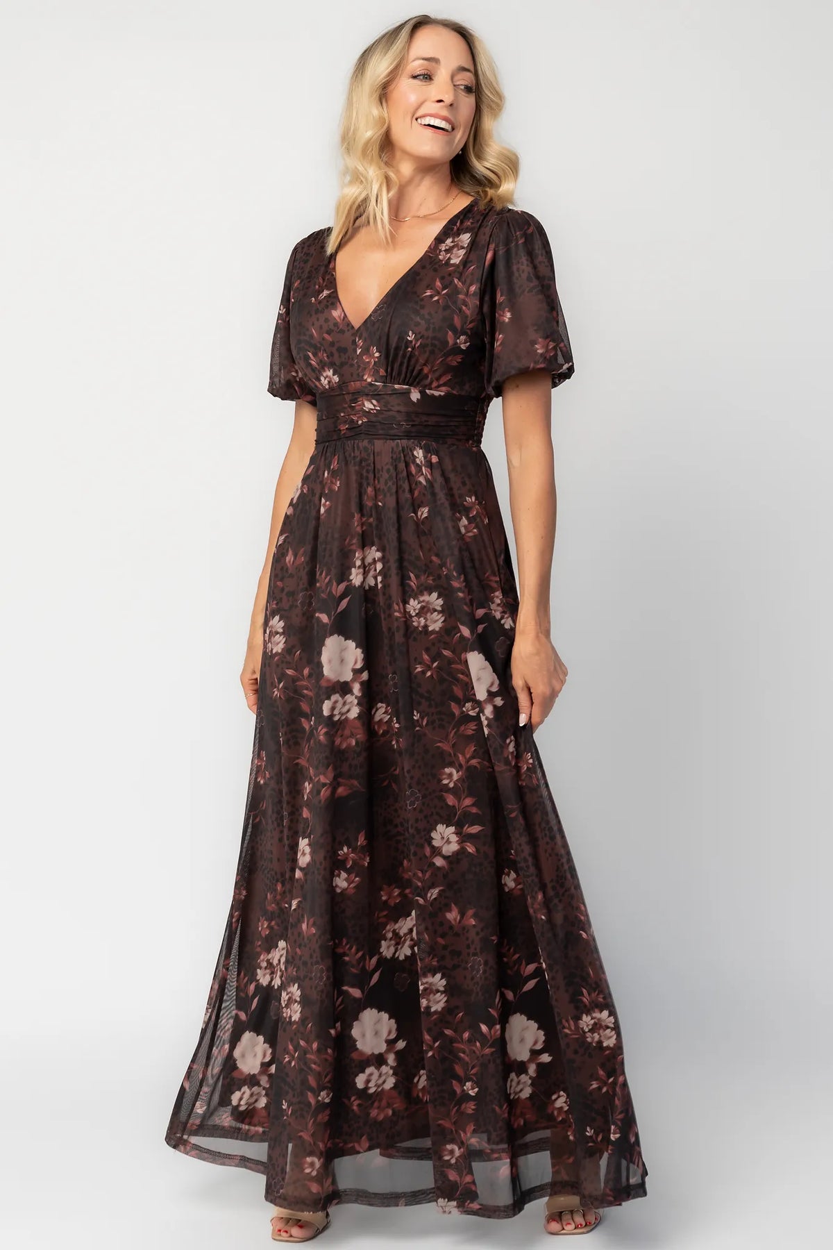 Whitney Mesh Maxi Dress | Clove Floral