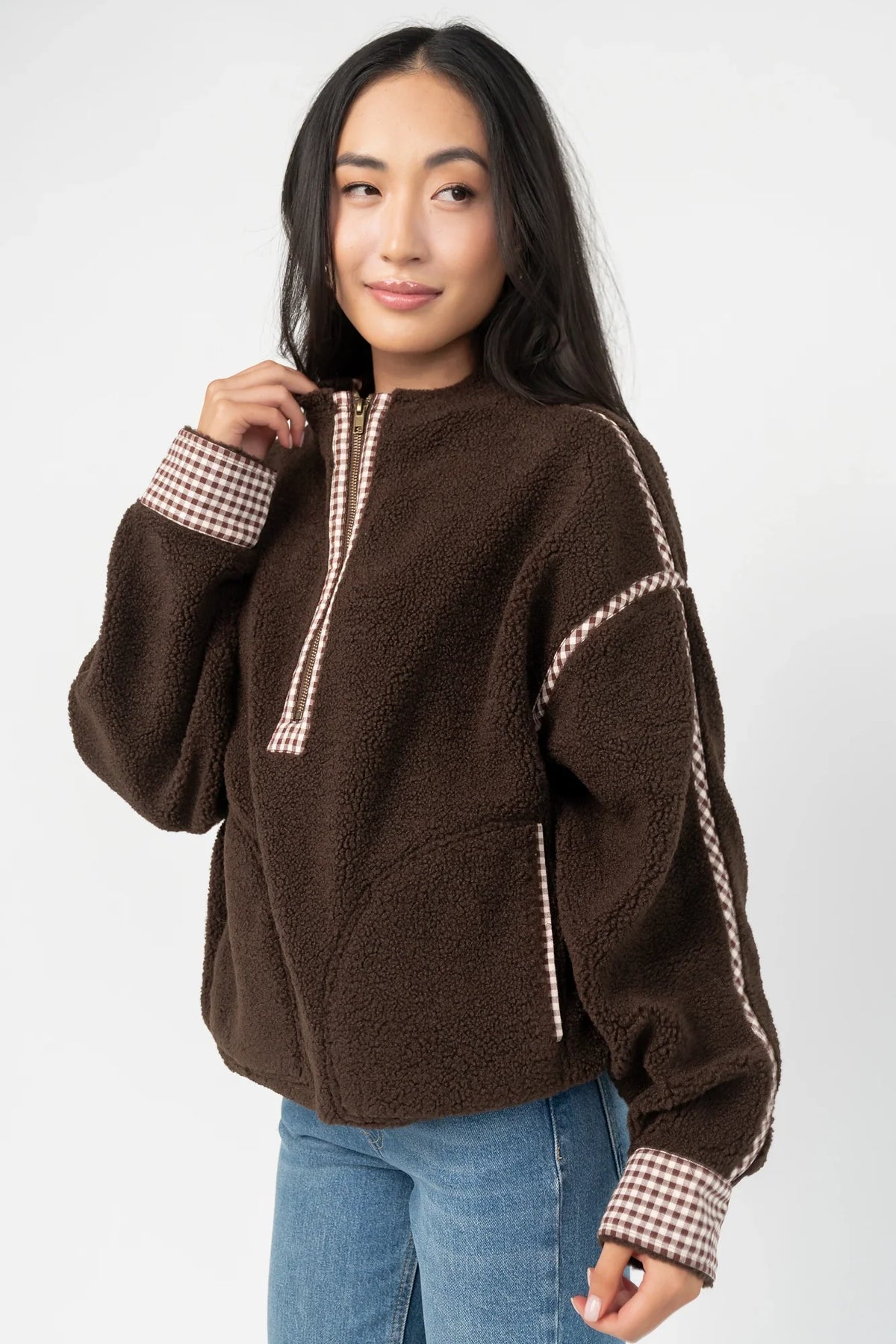 Tylee Fleece Jacket | Chocolate