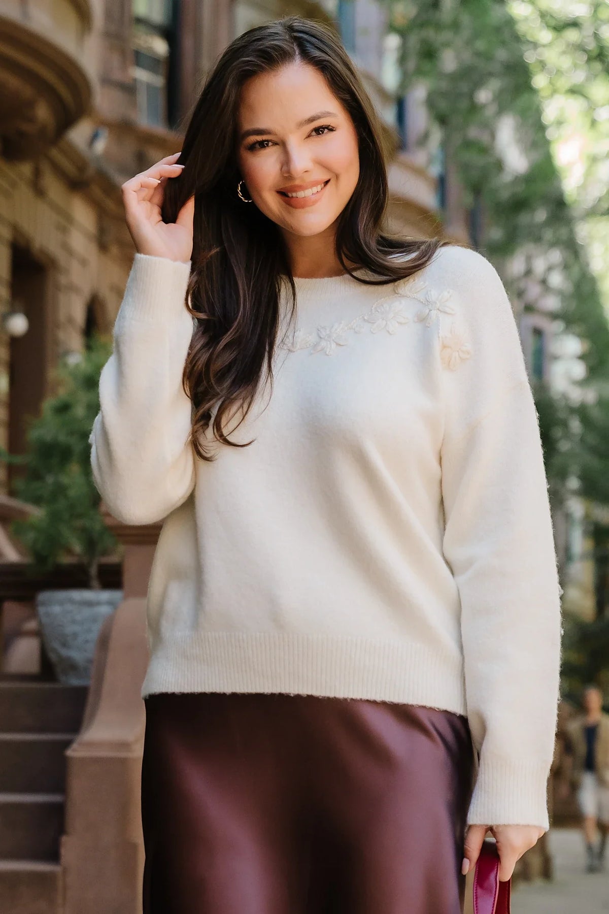 Calloway Sweater | Cream Main image
