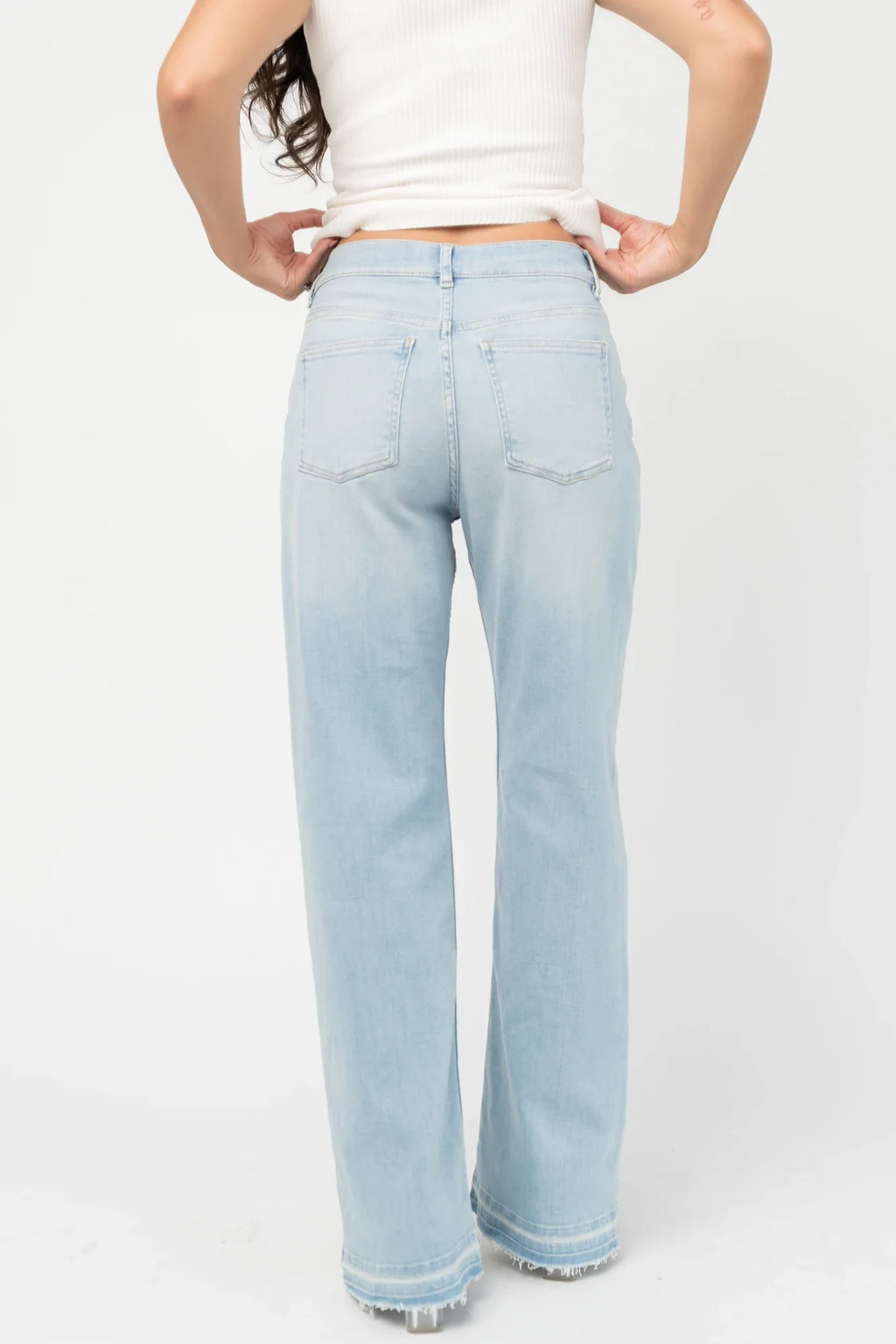 Bria High Rise Wide Leg Jeans | Light Wash