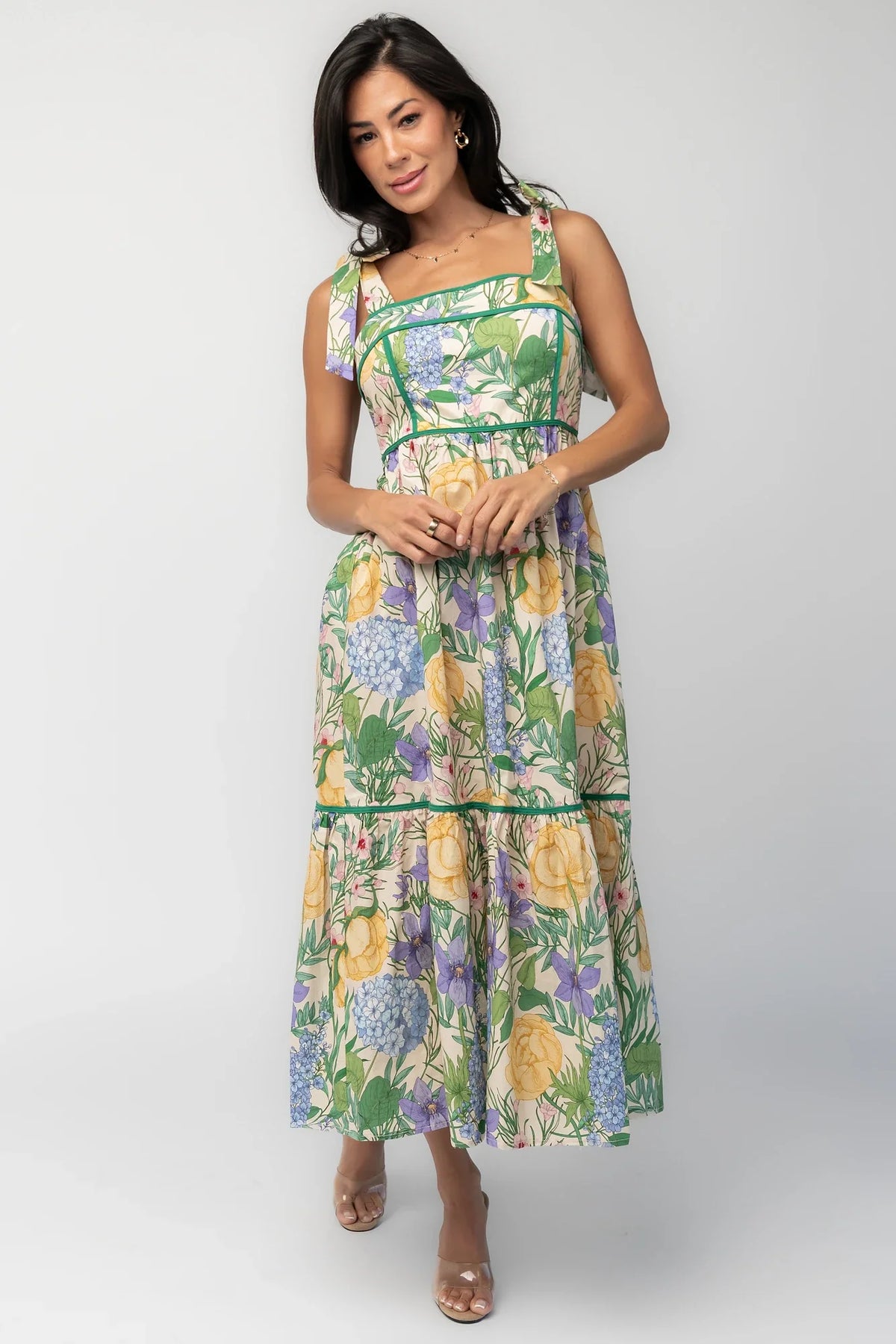 Torres Midi Dress | Multi Floral Main image