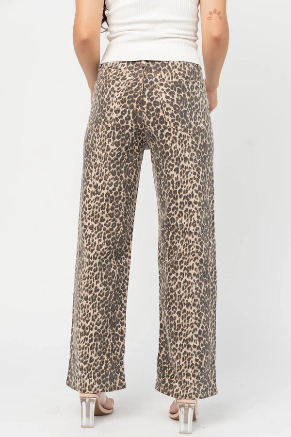 Roxie Straight Leg Jean | Vintage Leopard