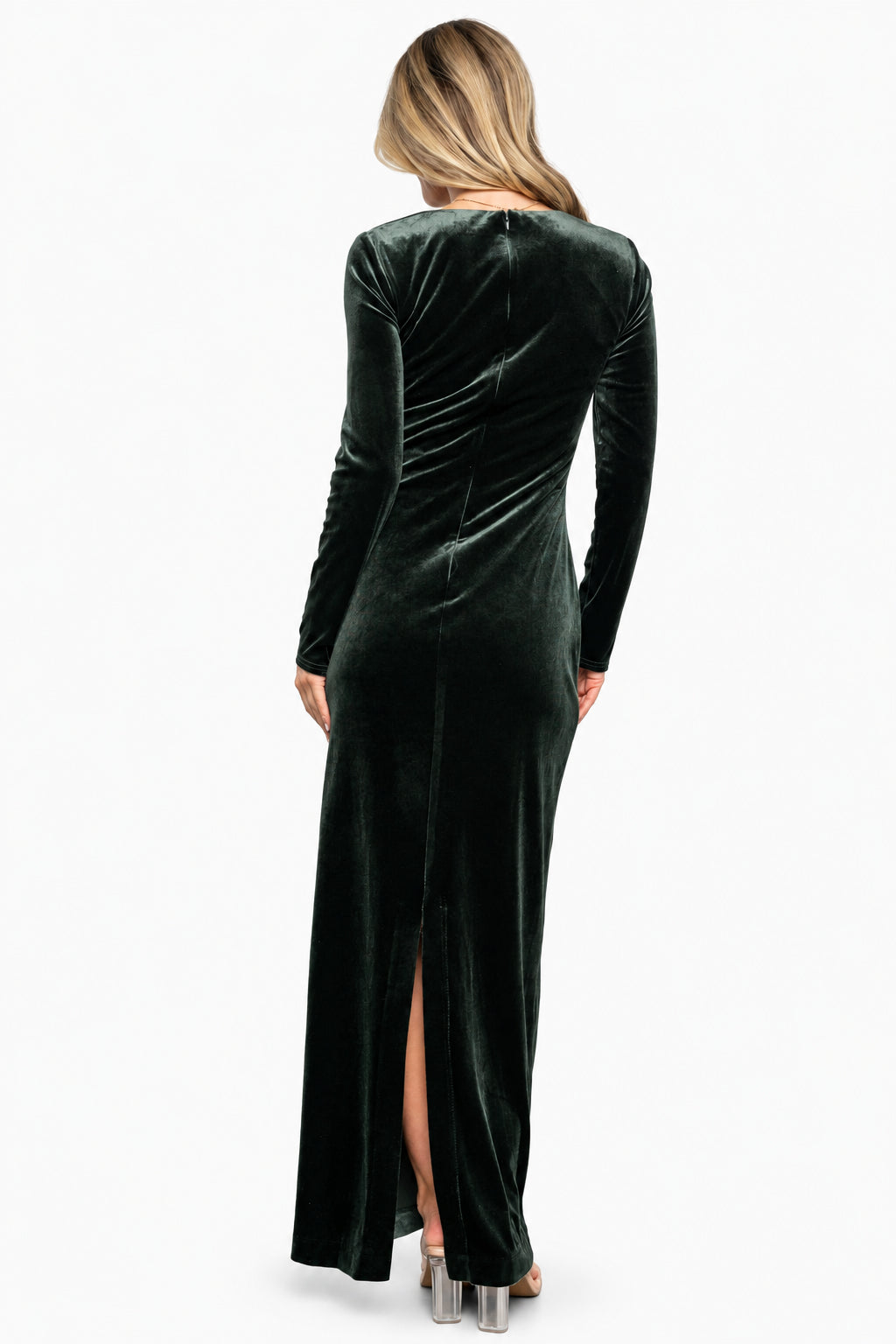 Kourtney Velvet Maxi Dress | Dark Green