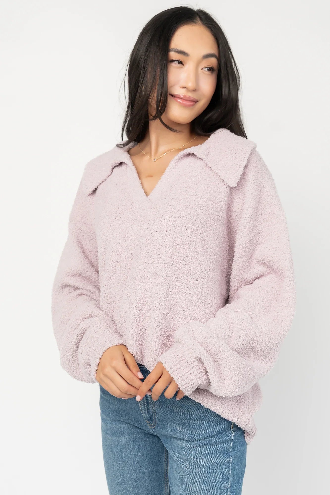Lockwood Sweater | Dusty Lilac Secondary image