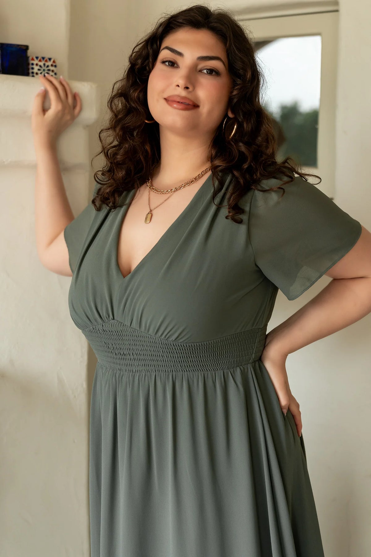 Birdie Maxi Dress | Dark Sage