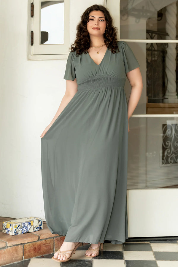 Birdie Maxi Dress | Dark Sage