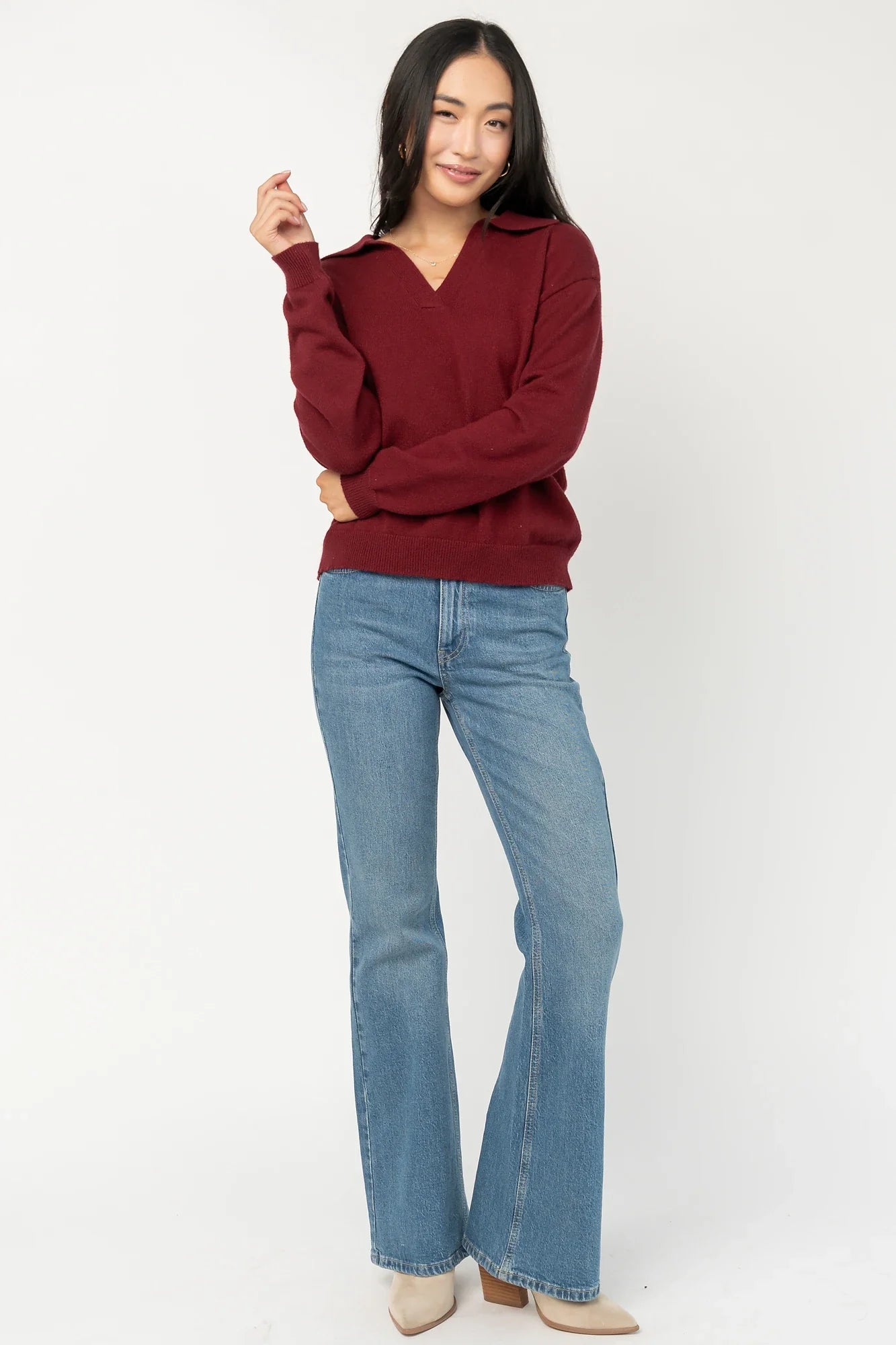 Bodhi Sweater | Wine Secondary image