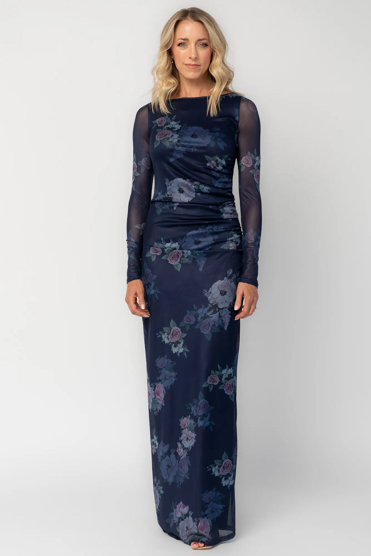 Isadora Maxi Dress | Dark Blue Floral Main image