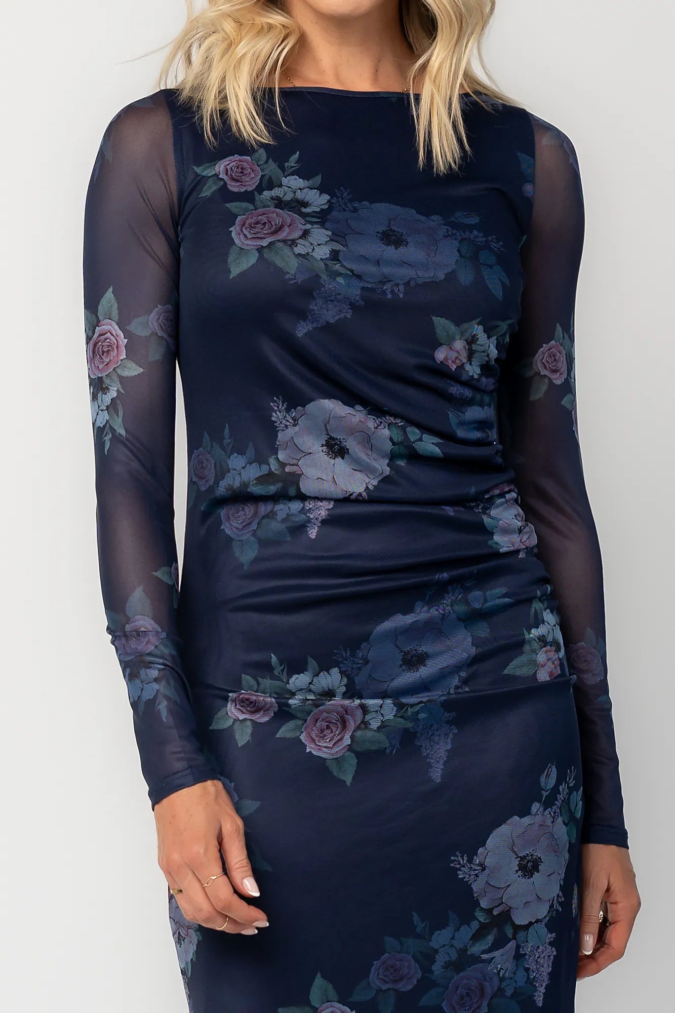 Isadora Maxi Dress | Dark Blue Floral Secondary image