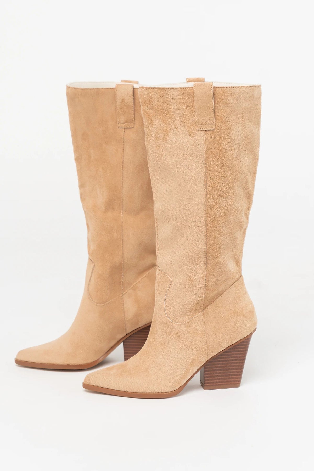 Wren Tall Western Boot | Beige Main image