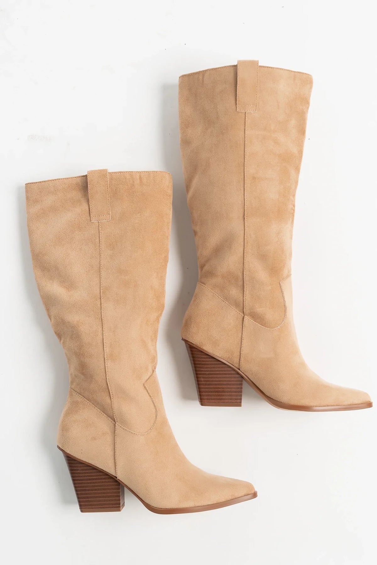Wren Tall Western Boot | Beige