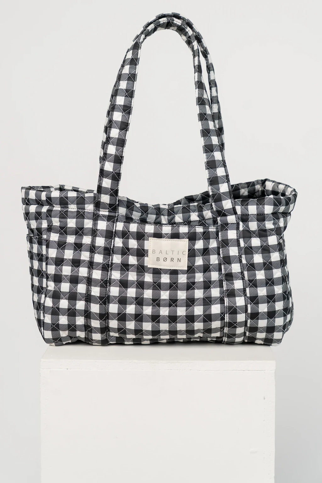 Sedona Gingham Tote Bag | Black