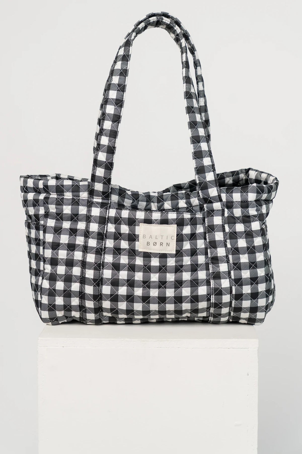 Sedona Gingham Tote Bag | Black Main image