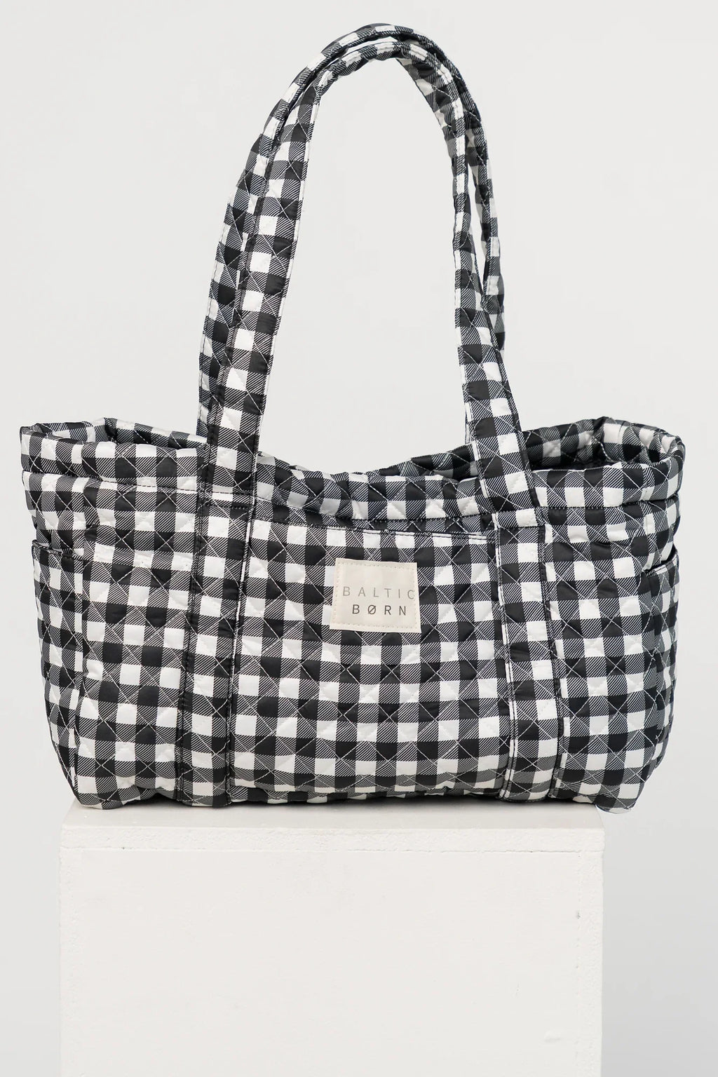 Sedona Gingham Tote Bag | Black