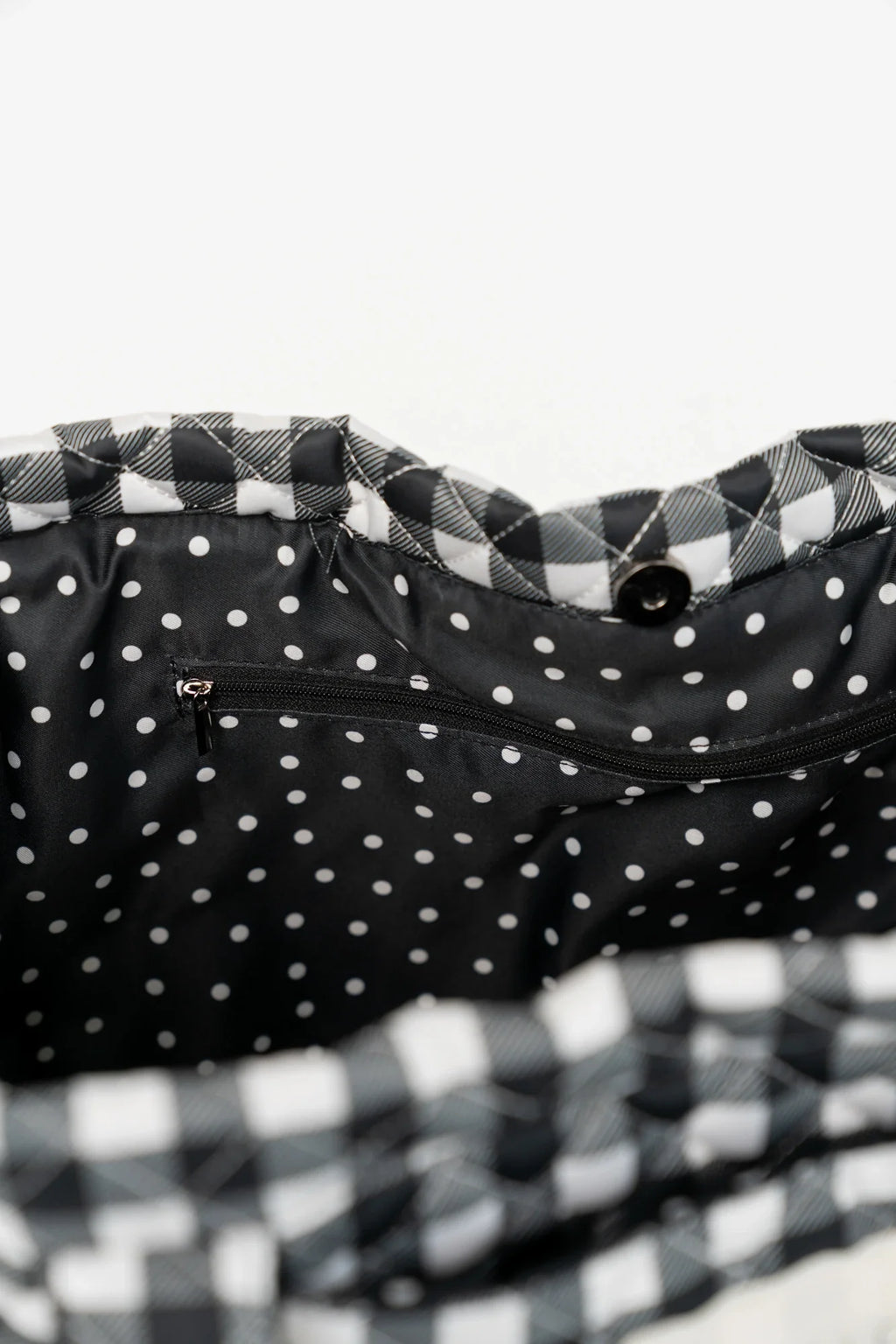Sedona Gingham Tote Bag | Black