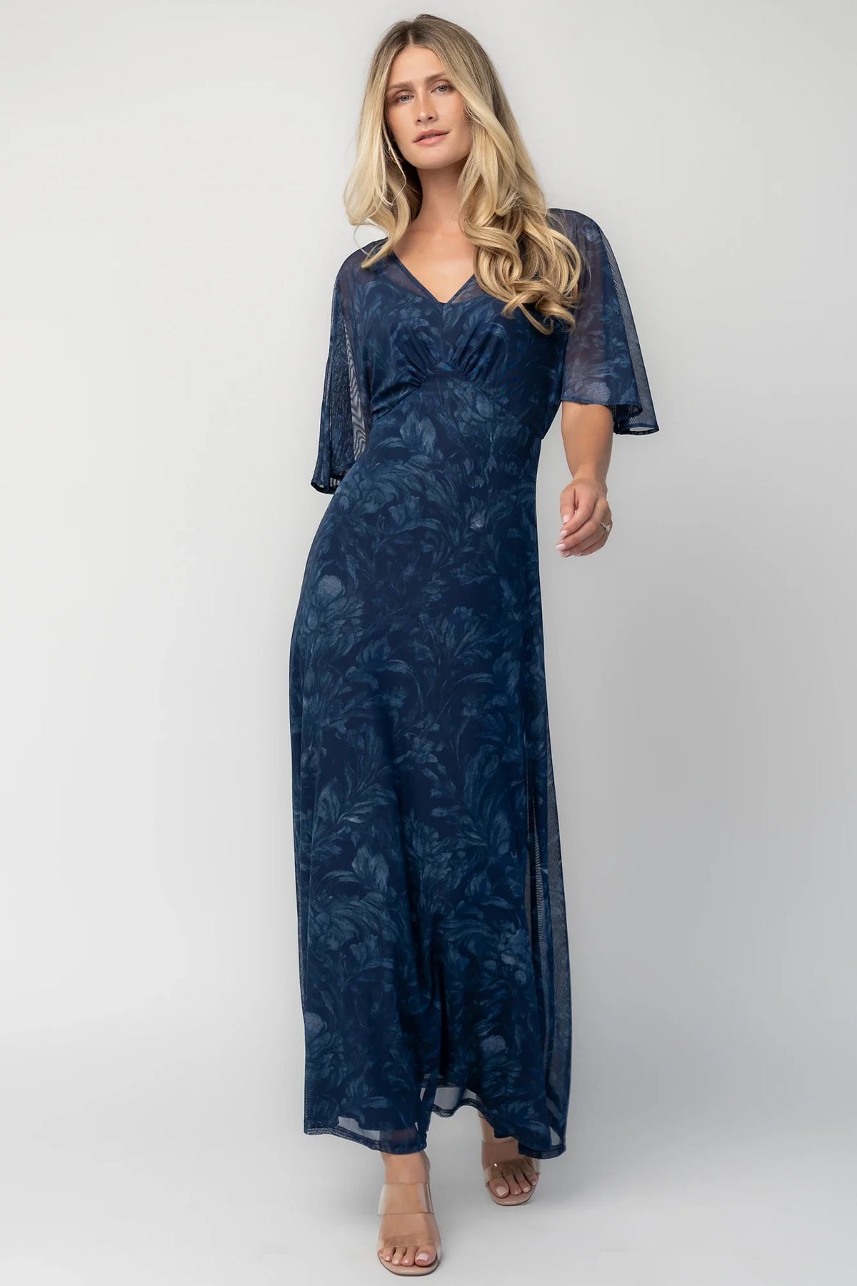 Sevilla Mesh Maxi Dress | Navy Main image