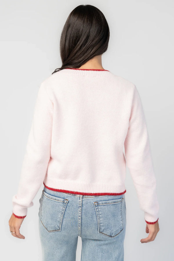 Alanna Cardigan | Blush + Red