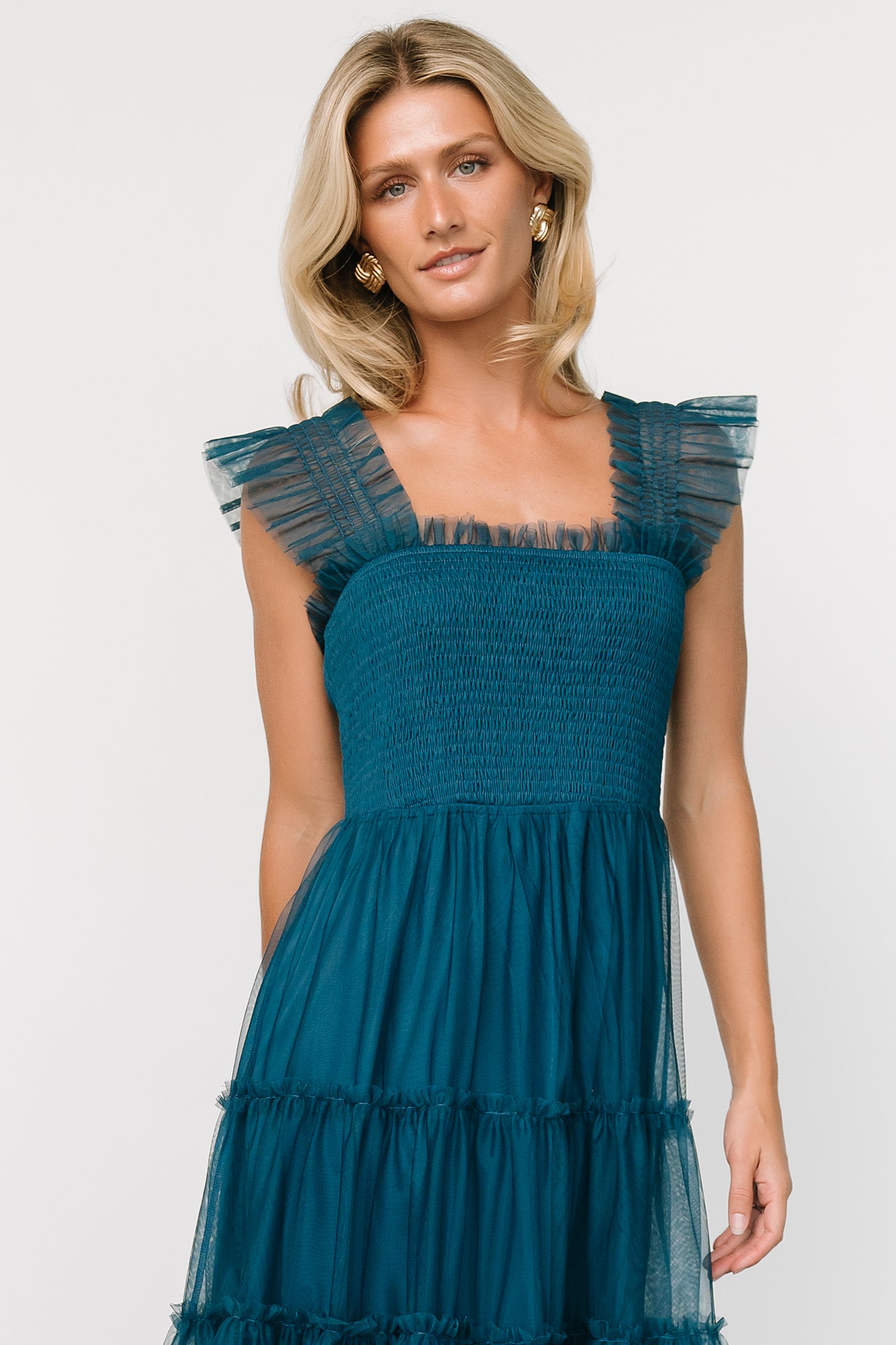 Fabric Swatch - Emma Tulle | Teal Secondary image