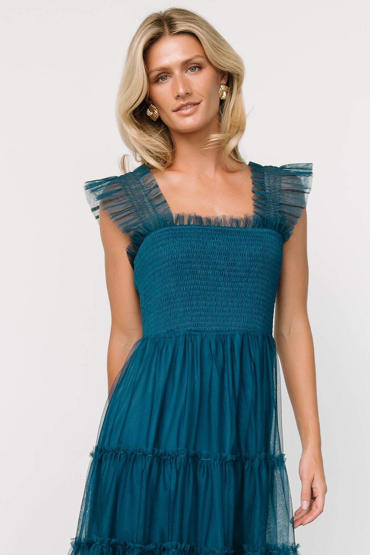 Fabric Swatch - Emma Tulle | Teal