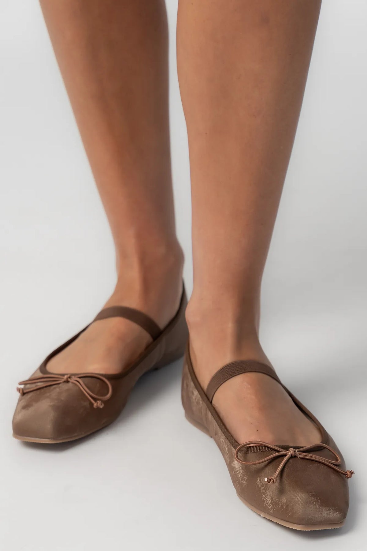 Elsie Mary Jane Ballet Flats | Mocha