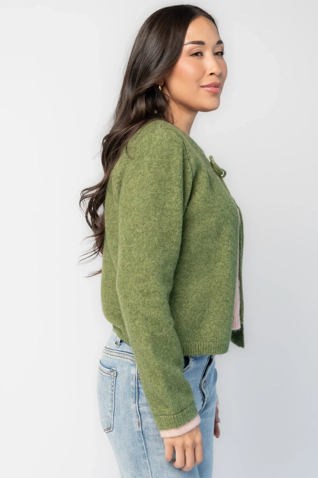 Landry Cardigan | Blush + Green