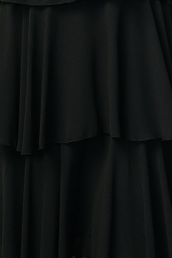 Fabric Swatch - Montaigne Chiffon | Black