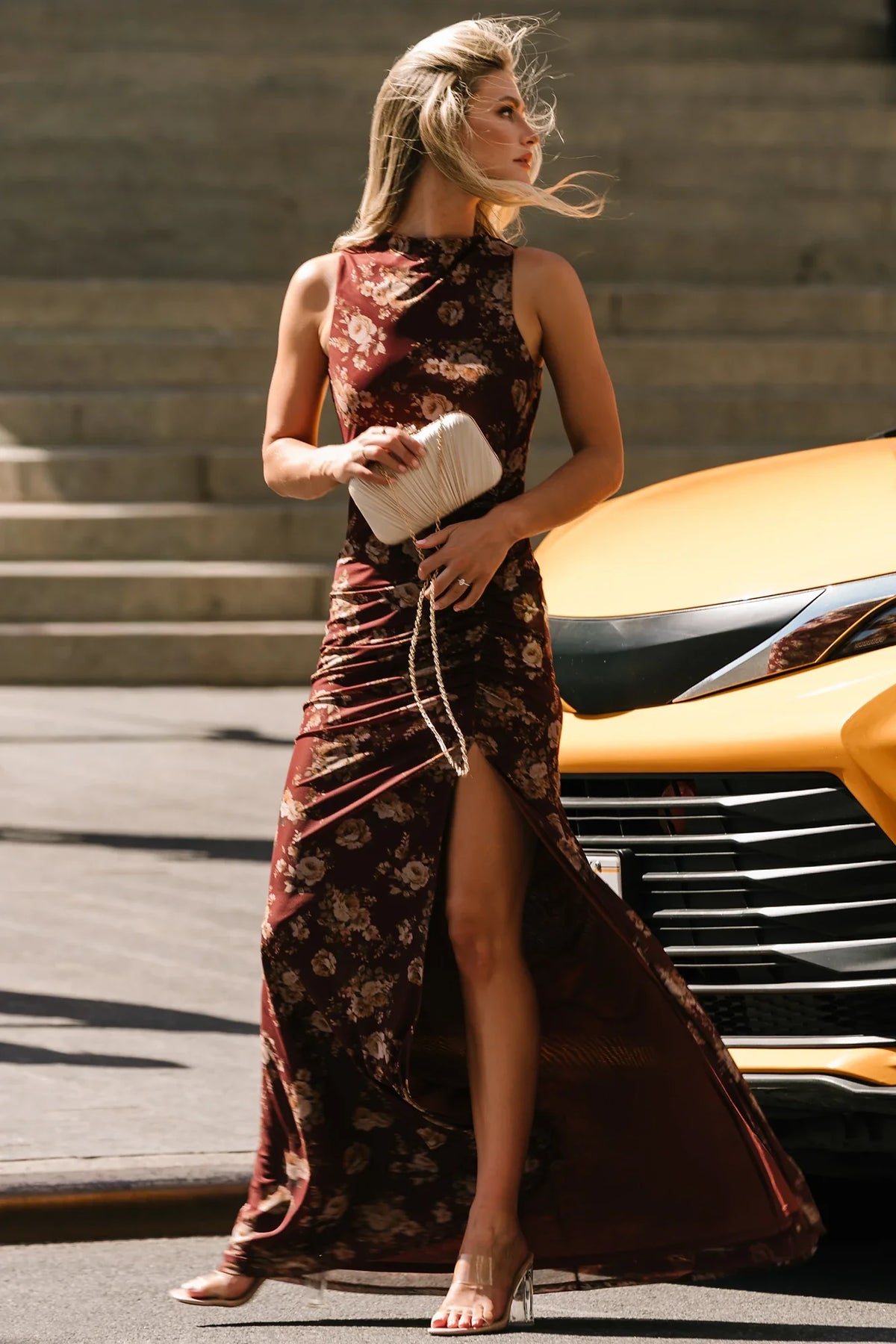 Vanderbilt Maxi Dress | Mahogany Floral Main image