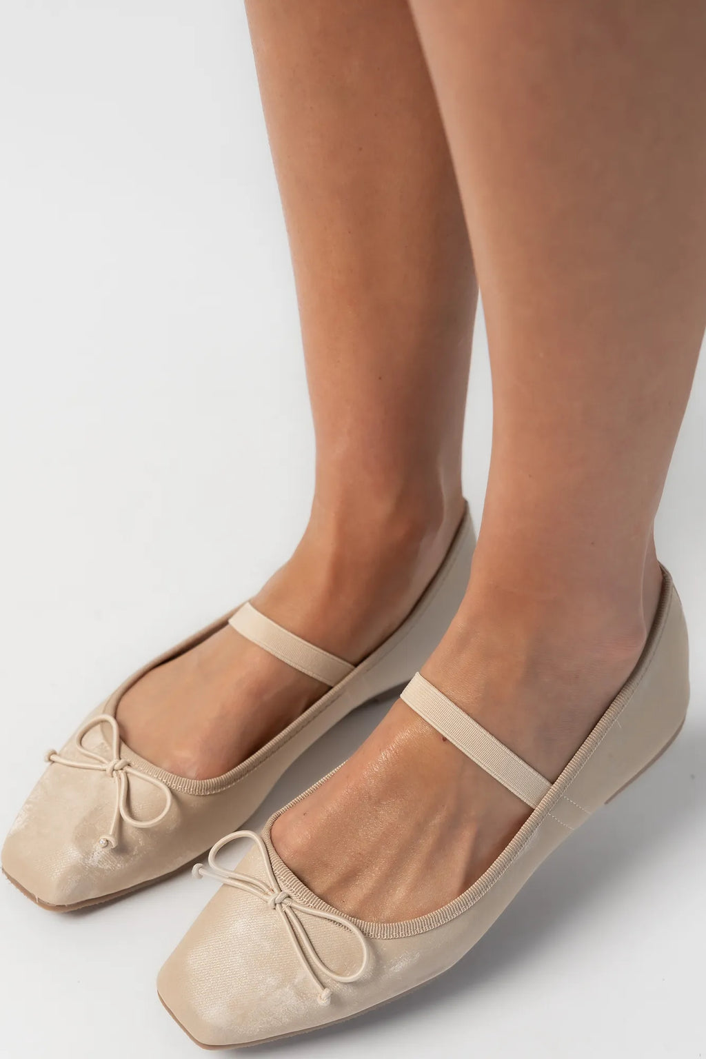 Elsie Mary Jane Ballet Flats | Taupe