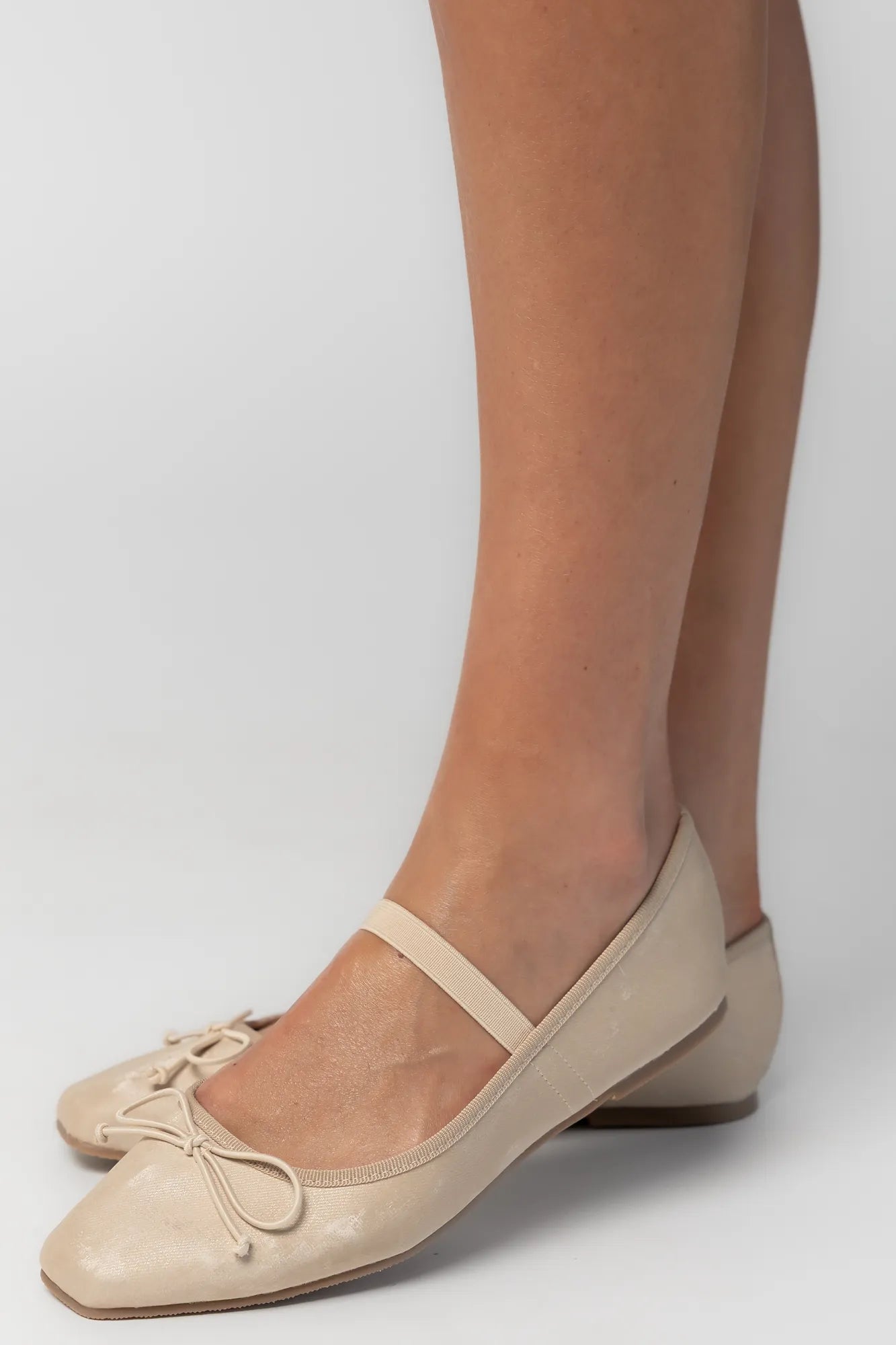 Elsie Mary Jane Ballet Flats | Taupe Secondary image