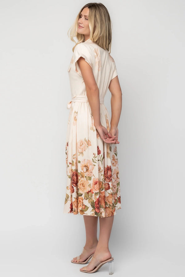 Pembroke Midi Dress | Cream Floral