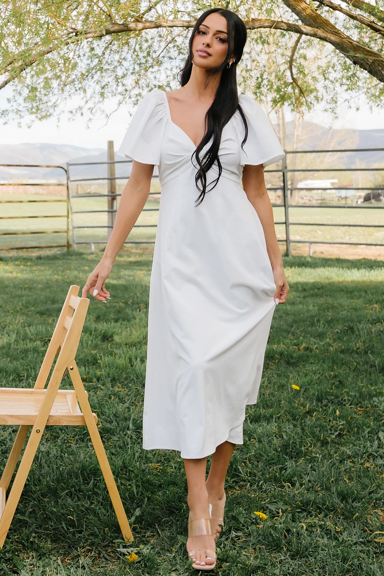 Indie Back Tie Dress | Off White Secondary image