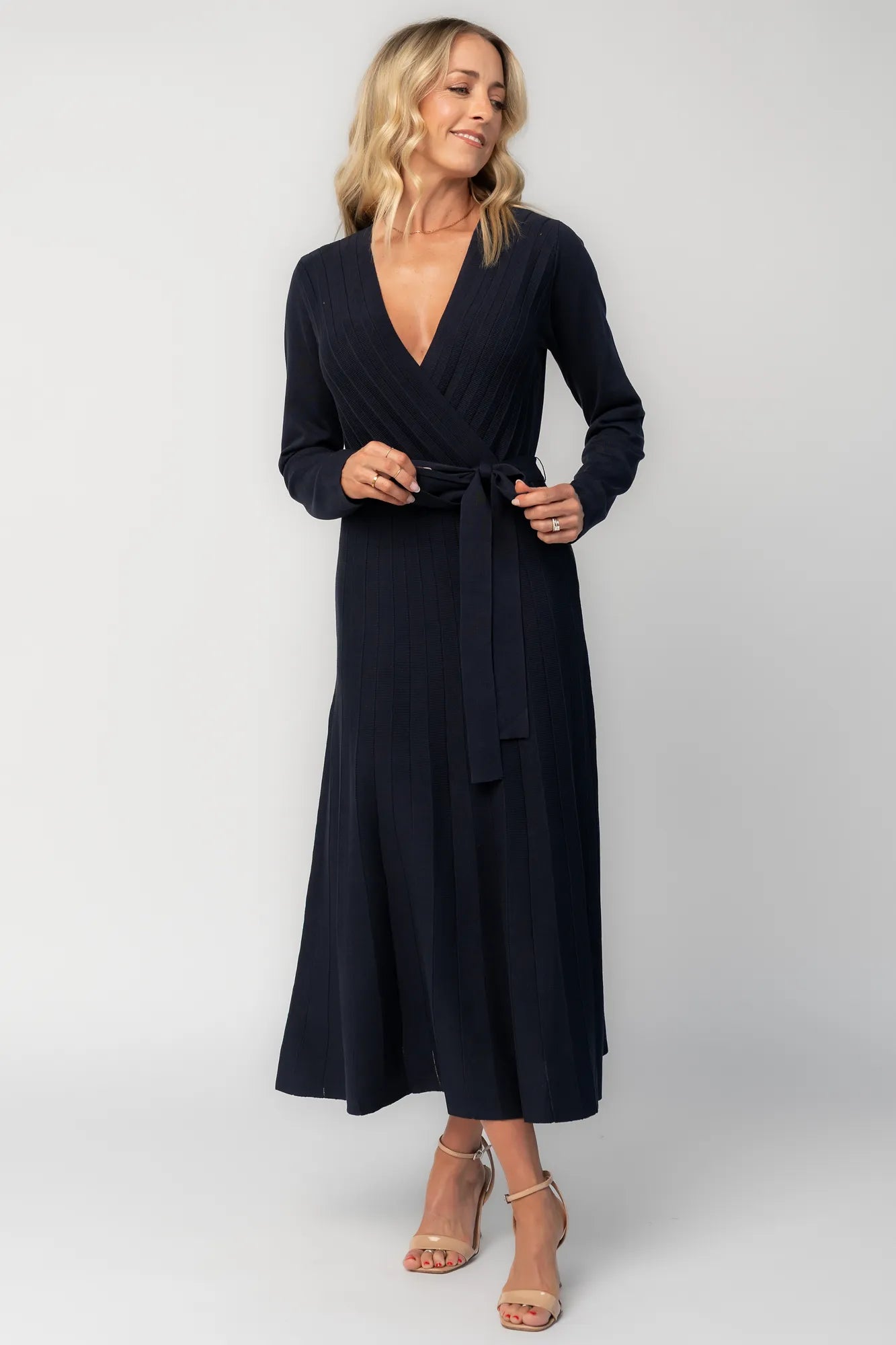 Caroline Midi Dress | Navy Secondary image