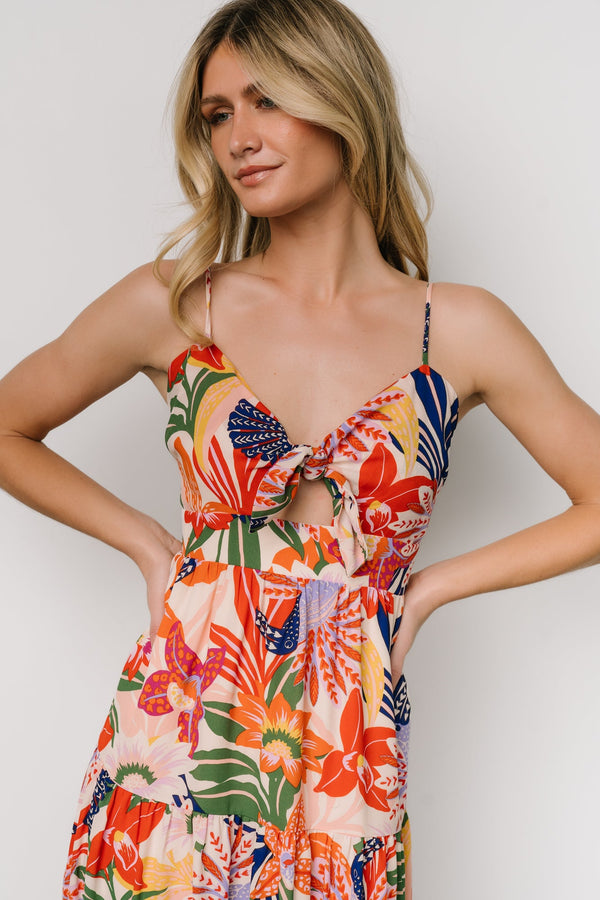 Jaide Midi Dress | Multi Print