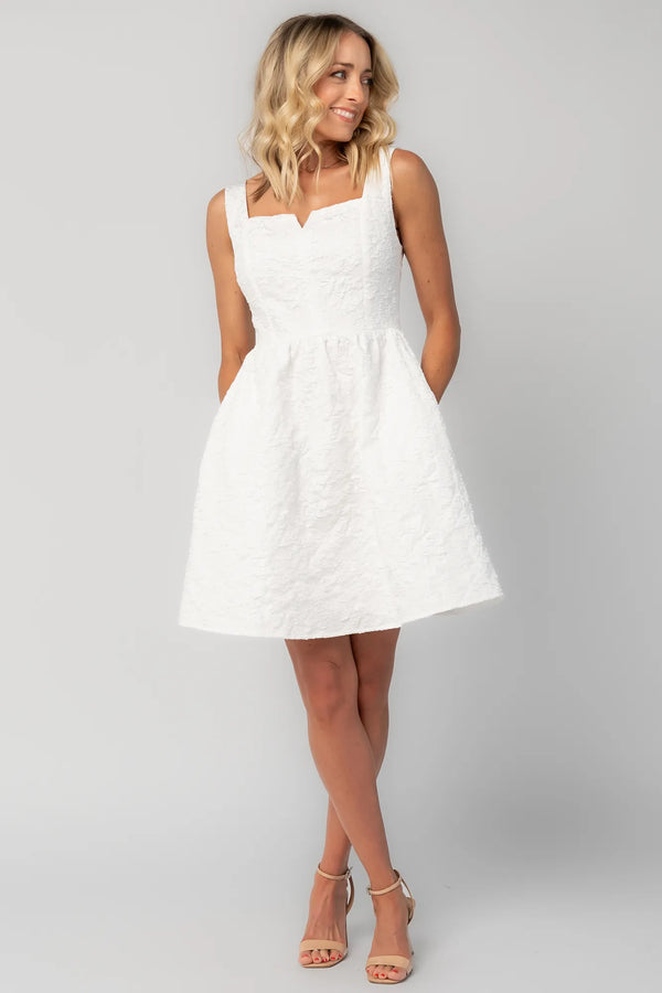 Fleur Short Dress | Ivory
