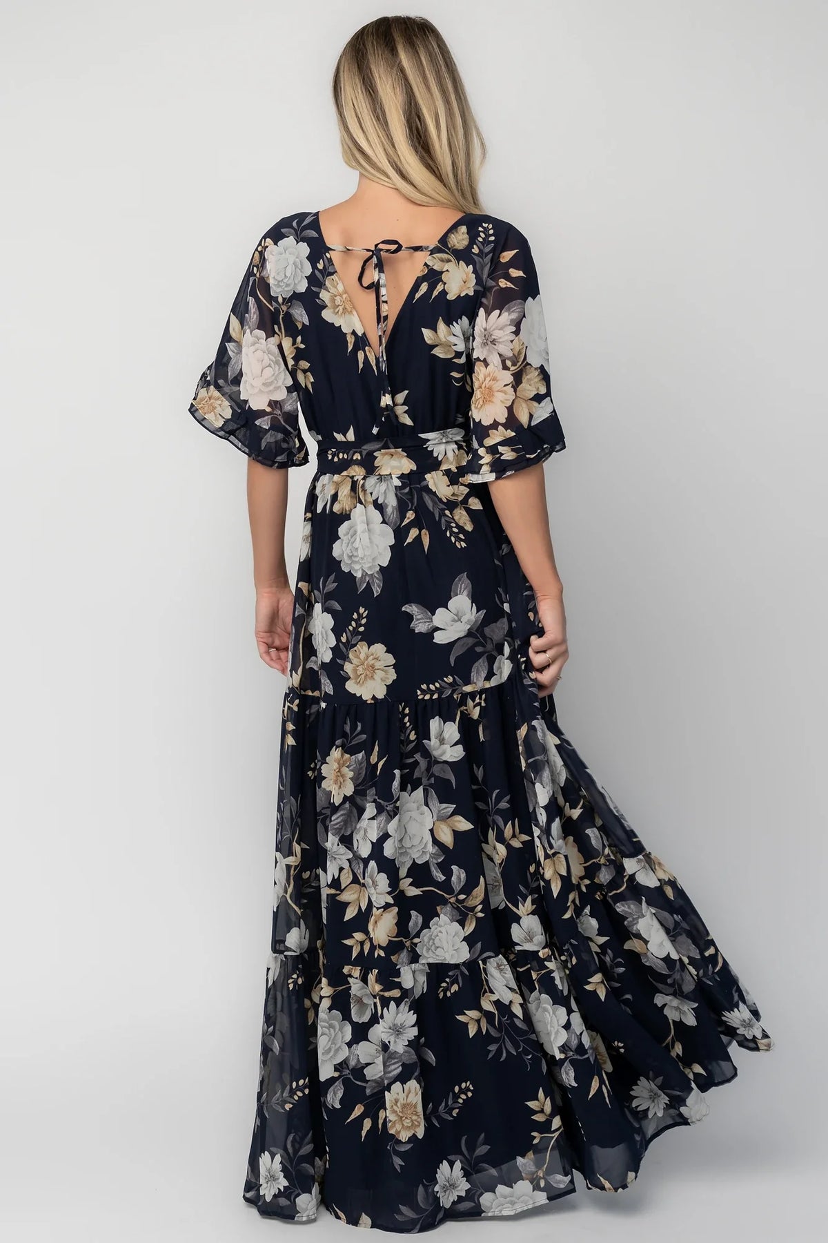 Luna Maxi Dress | Navy Floral