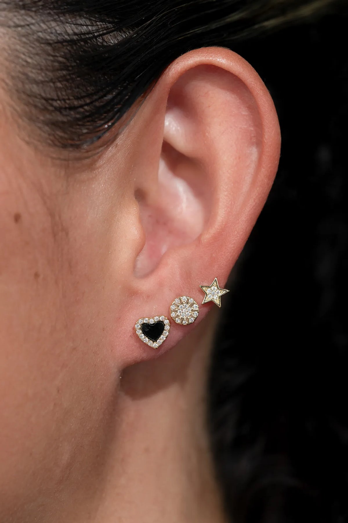 Celestial Stud Earring Set | Gold Main image