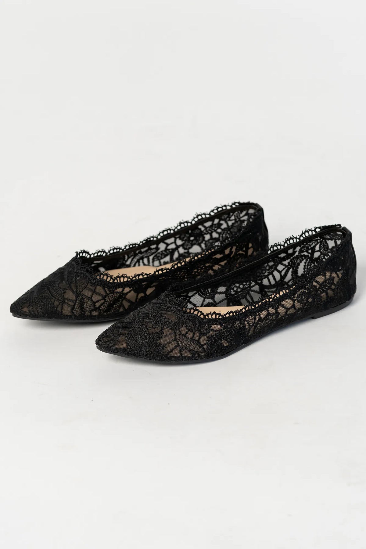 Eirena Lace Ballet Flats | Black Main image