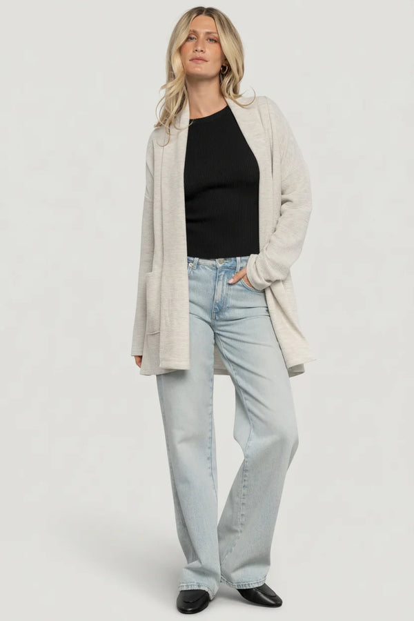 Clairemont Cardigan | Light Gray