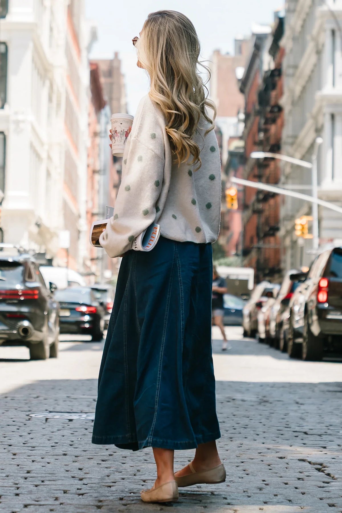 Cece Button Down Denim Skirt | Dark Wash