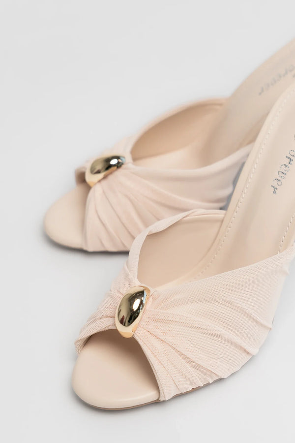 Aiko Slim Stiletto Heel | Natural