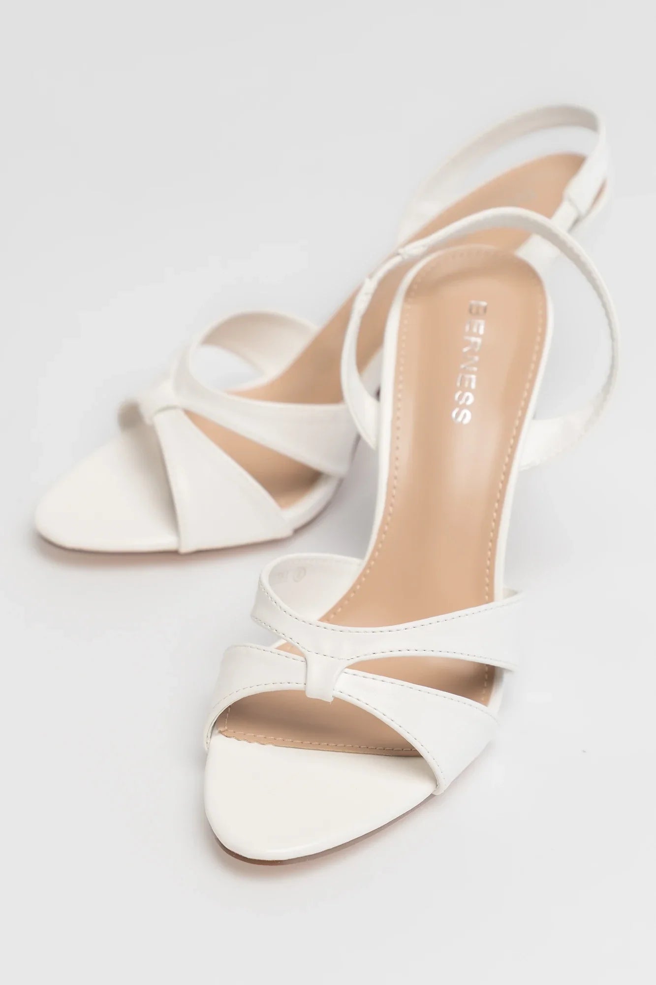 Brynn Cross Strap Slingback Heel | Ivory Secondary image