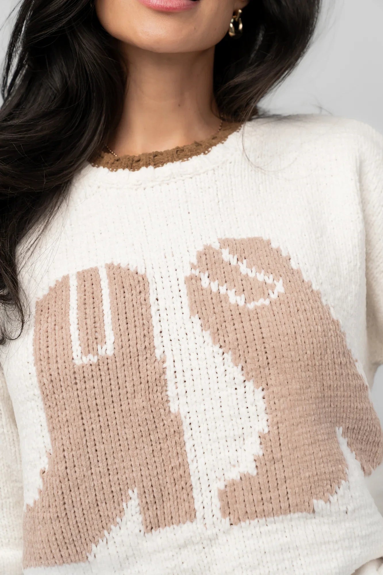 Wild West Knit Sweater | Cream Secondary image