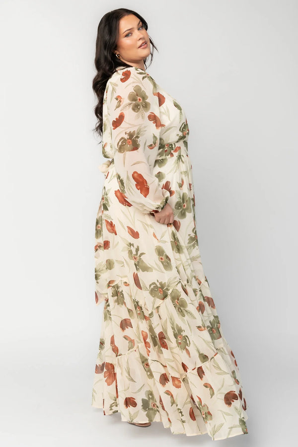 Johanna Maxi Dress | Cream Floral