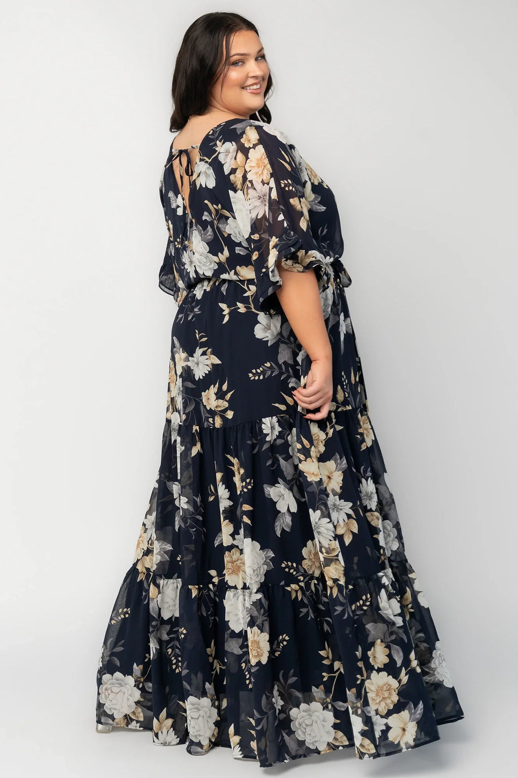Luna Maxi Dress | Navy Floral